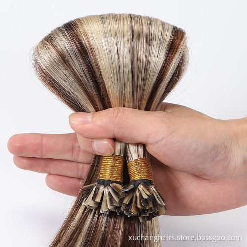 itip extension hair remy Brazilian 100% Human Hair Double Drawn Italian Keratin I Tip Hair Extensions wholesale